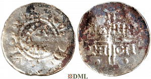 Денарий, Германия, Нижняя Лотарингия, Gf. Hermann (1020-1051), м.д. Emden