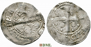 Денарий, Германия, Франкония, Heinrich III (1039-1056), м.д. Speyer, Dbg. 835