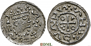 Денарий, Германия, Бавария, Heinrich II (1002-1024), м.д. Salzburg, Hahn 1976, 94B.1