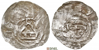 Обол, Германия, Heinrich II (1002-1014) или Otto III (996-1002), м.д. Konstanz, Dbg 1838
