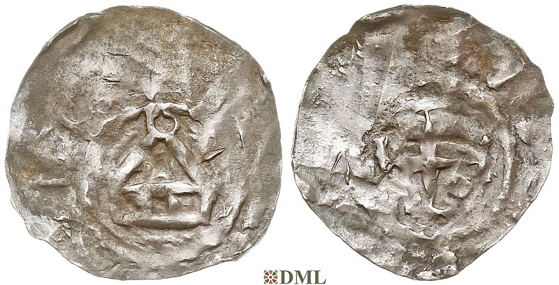 Обол, Германия, Heinrich II (1002-1014) или Otto III (996-1002), м.д. Konstanz, Dbg 1838