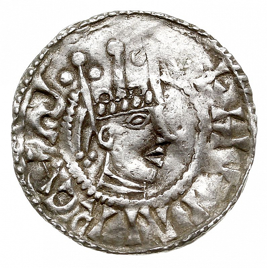 Денарий, Германия, Швабия, Heinrich II (1002-1024), м.д. Esslingen, Dbg. 951