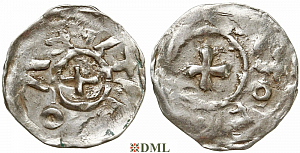 Денарий, Германия, Швабия, Hg. Otto I (973-982) и K. Otto II (973-983), м.д. Zurich, Dbg. 902