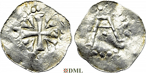 Денарий, Германия, Верхняя Лотарингия, Poppo (1016-1047), м.д. Trier, Dbg. 466