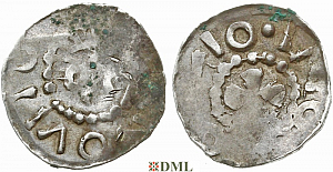 Денарий, Германия, Нижняя Лотарингия, Anonymous bishop, м.д. Jever, Dbg 1298