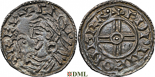 Денарий, Англия, Cnut  (1016-1035), м.д. Cambridge, монетарий Eadwine, North 790