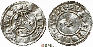 Денарий, Англия, Æthelred II (978-1016), м.д. Norwich, монетарий Wulfmær, North 777