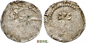 Денарий, Германия, Саксония, Heinrich II (1002-1024), м.д. Dortmund, Dbg. 752