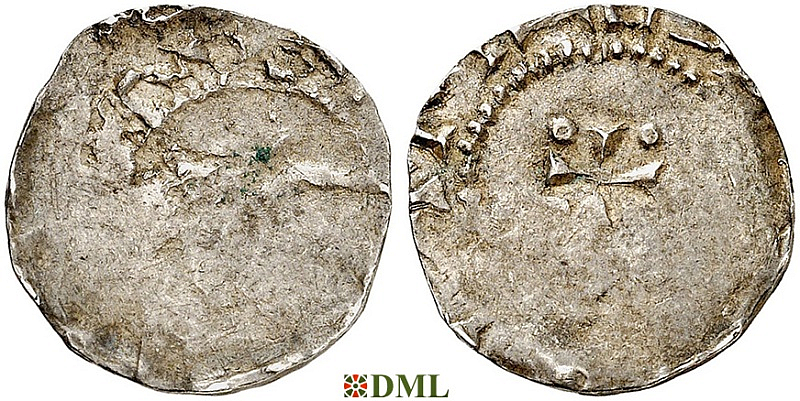 Денарий, Германия, Саксония, Heinrich II (1002-1024), м.д. Dortmund, Dbg. 752