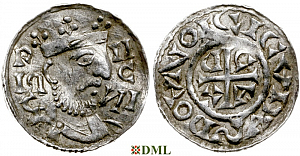 Денарий, Германия, Бавария, Heinrich III (1039-1056), м.д. Regensburg, Hahn 1976, 38A
