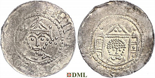 Денарий, Германия, Саксония, Heinrich III (1039-1056), м.д. Arnstadt, Dbg. 2115