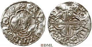 Денарий, Англия, Cnut (1016-1035), м.д. Lincoln, монетарий Godwine, North 781