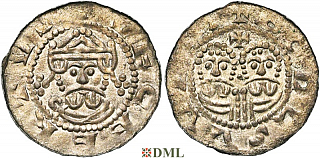 Денарий, Германия, Нижняя Лотарингия, Gf. Egbert II (1068-1090), м.д. Bolsward