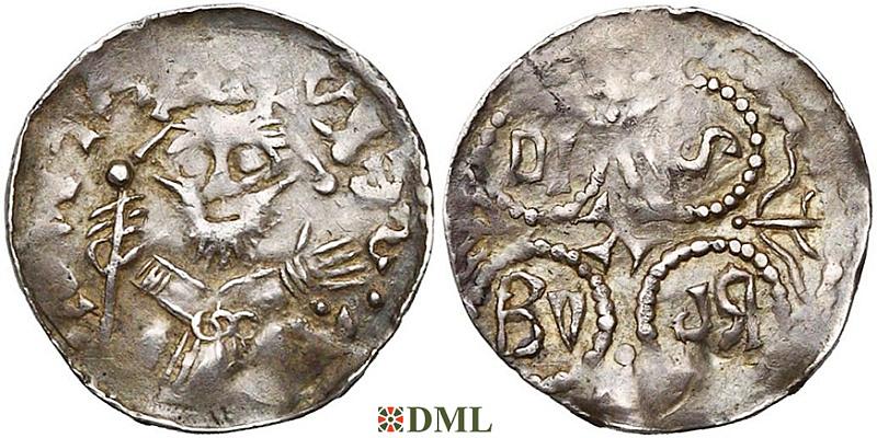 Денарий, Германия, Нижняя Лотарингия, Anonymous bishop, м.д. Maastricht, Ilisch 2014, 39.11