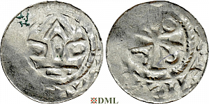 Денарий, Германия, Саксония, Anonymous bishop, м.д. Magdeburg, Dbg 1775