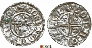 Денарий, Англия, Æthelred II (978-1016), м.д. Ilchesterr, монетарий God, North 770