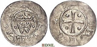 Денарий, Германия, Нижняя Лотарингия, Hermann (1059-1074), м.д. Jever, Dbg. 597