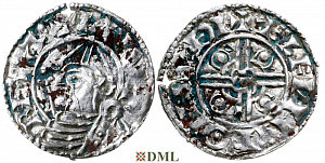 Денарий, Англия, Cnut (1016-1035), м.д. Southwark, монетарий Ælfwine, North 787