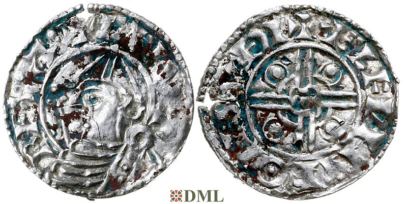 Денарий, Англия, Cnut (1016-1035), м.д. Southwark, монетарий Ælfwine, North 787