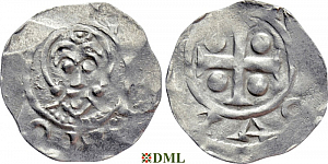 Денарий, Германия, Нижняя Лотарингия, Bernold (1046-1054), м.д. Deventer, Ilisch 2000, 1.13-1.15