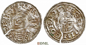 Денарий, Англия, Knut (1016-1035), м.д. Thetford, монетарий Elfwine, North 790