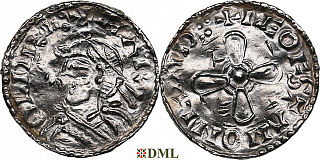 Денарий, Англия, Harold I (1035-1040), м.д. London, монетарий Leofstan, North 802