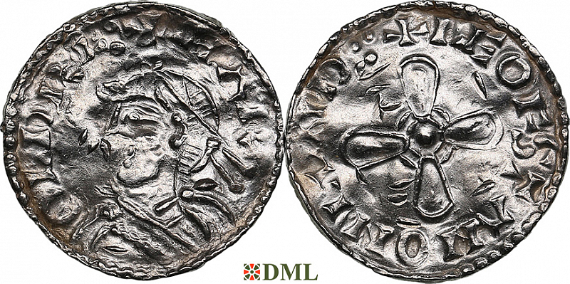 Денарий, Англия, Harold I (1035-1040), м.д. London, монетарий Leofstan, North 802