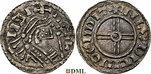 Денарий, Дания, Hardeknut (1035-1042), м.д. Lund, Hbg. 9
