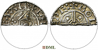 Денарий, Англия, Cnut  (1016-1035), м.д. Gloucester, монетарий Bolla, North 787