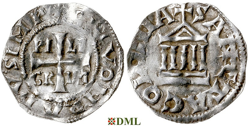 Денарий, Германия, Нижняя Лотарингия, Konrad II (1027-1039), Pilgrim (1027-1036), м.д. Koln, Dbg. 381