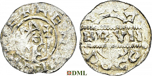 Денарий, Германия, Нижняя Лотарингия, Bruno III (1050-1057), м.д. Dokkum, Ilisch 2000, 21.19