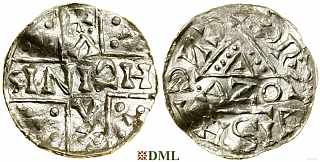 Денарий, Германия, Бавария, Heinrich V (1018-1023), м.д. Regensburg, монетарий AZO, Hahn 1976, 31b1