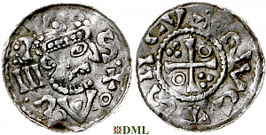 Денарий, Германия, Бавария, Heinrich II (1002-1024), м.д. Salzburg, Hahn 1976, 94D.4