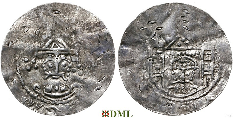 Денарий, Германия, Саксония, Heinrich III (1039-1056), м.д. Arnstadt, Dbg. 2115