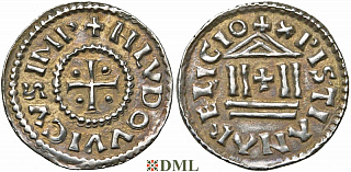 Денье, Каролинги, Louis le Pieux (814-840), Unknown mints, Depeyrot 1179