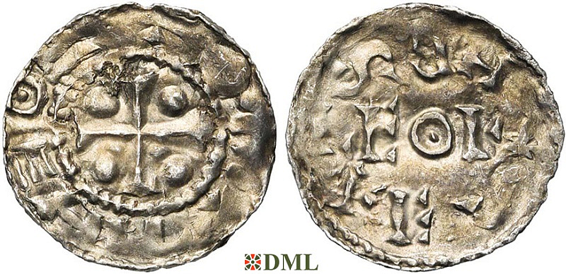 Денарий, Германия, Нижняя Лотарингия, Anonymous bishop, м.д. регион Meuse