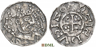 Денарий, Германия, Бавария, Heinrich II (1002-1024), м.д. Regensburg, монетарий IZO, Hahn 1976, 29c2