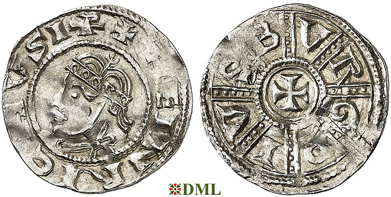 Денарий, Германия, Нижняя Лотарингия, Heinrich IV (1056-1106), м.д. Duisburg, Dbg. 324