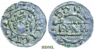 Денарий, Германия, Нижняя Лотарингия, Bruno III (1050-1057), м.д. Dokkum, Ilisch 2000, 21.19