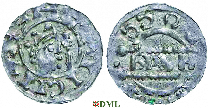 Денарий, Германия, Нижняя Лотарингия, Bruno III (1050-1057), м.д. Dokkum, Ilisch 2000, 21.19