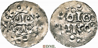 Денарий, Германия, Нижняя Лотарингия, Otto I (936-962), м.д. Huy, Ilisch 2014, 33.2