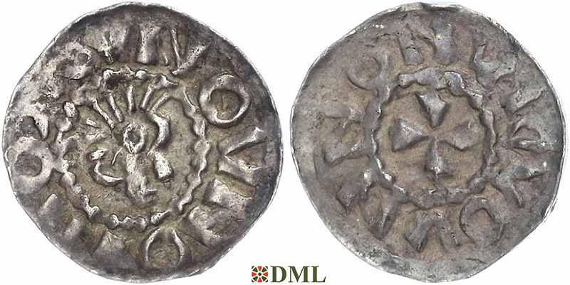 Денарий, Германия, Саксония, Bernard II (1011-1059), м.д. ?, Dbg -