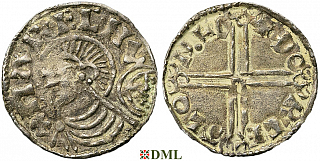 Денарий, Дания, Hardeknut (1035-1042), м.д. Lund, Hbg. 28