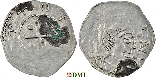 Денарий, Германия, Франкония, Otto III (983-1002), м.д. Wurzburg, Dbg. 856