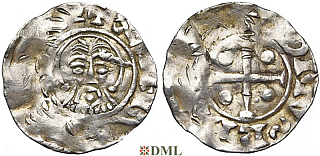 Денарий, Германия, Нижняя Лотарингия, Bernold (1046-1054), м.д. Deventer, Ilisch 2000, 1.12