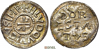 Денарий, Каролинги, Louis le Pieux (814-840), м.д. Dorestad