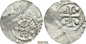 Денарий, Германия, Нижняя Лотарингия, Anonymous bishop, м.д. Zaltbommel, Ilisch 2000, 4.14
