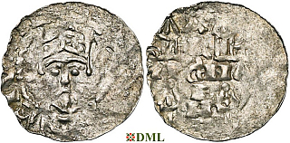 Денарий, Германия, Швабия, Konrad II (1024-1039), м.д. Strassburg, Dbg. 922