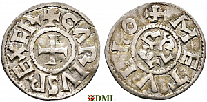 Денье, Каролинги, Charles le Chauve (840-877), м.д. Melle, Depeyrot 627
