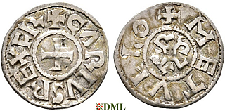 Денье, Каролинги, Charles le Chauve (840-877), м.д. Melle, Depeyrot 627